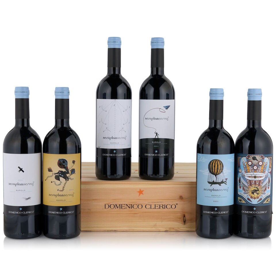 Domenico Clerico, Barolo Aeroplanservaj, 2011 (6 bottles, 750ml): Domenico Clerico, Barolo Aeroplanservaj, 2011 (6 bottles, 750ml) Region: Piedmont Packaging: original wooden case Footnotes: Italy This lot is subject to the following lot symbols: • • Zer