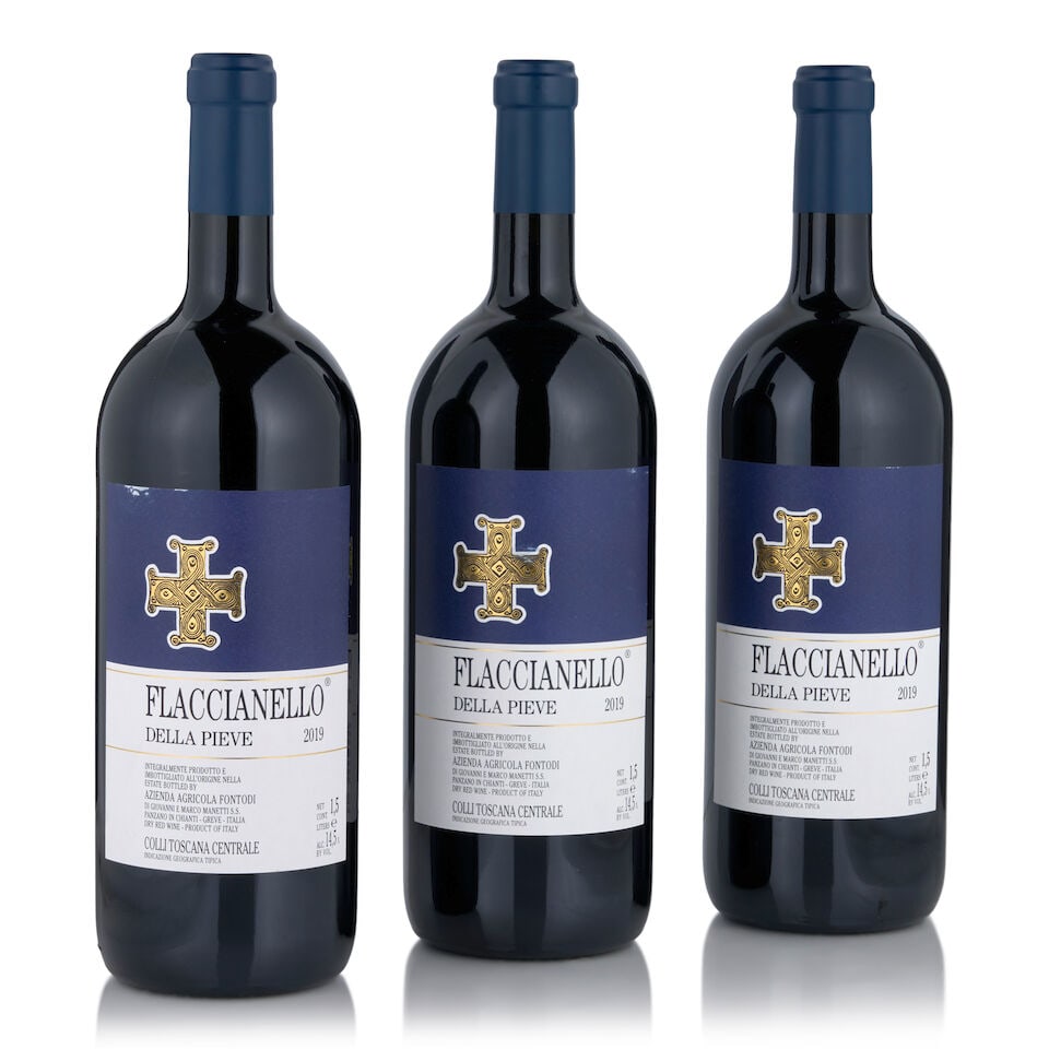 Fontodi, Flaccianello Della Pieve, 2019 (3 bottles, 1.5L): Fontodi, Flaccianello Della Pieve, 2019 (3 bottles, 1.5L) Region: Tuscany Footnotes: Italy This lot is subject to the following lot symbols: • • Zero rated for tax, no tax will be added to
