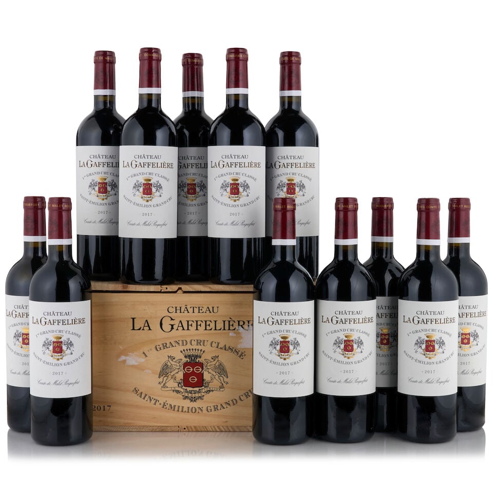 Château La Gaffelière, 2017 (12 bottles, 750ml): Château La Gaffelière, 2017 (12 bottles, 750ml) Region: Saint-Émilion Packaging: original wooden case, banded Footnotes: Bordeaux, Right Bank This lot is subject to the following lot
