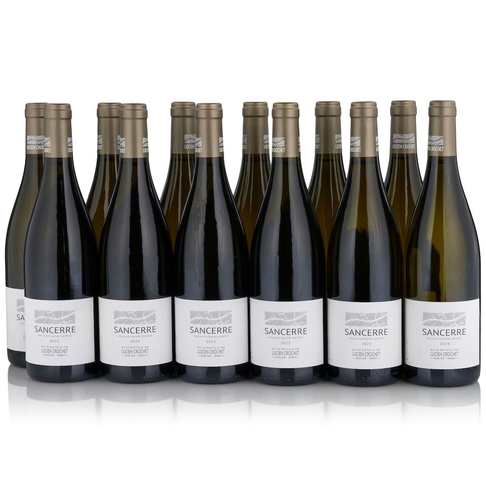 Lucien Crochet, Sancerre Blanc, 2023 (12 bottles, 750ml): Lucien Crochet, Sancerre Blanc, 2023 (12 bottles, 750ml) Region: Loire Packaging: original cardboard case This lot is subject to the following lot symbols: • • Zero rated for tax, no tax
