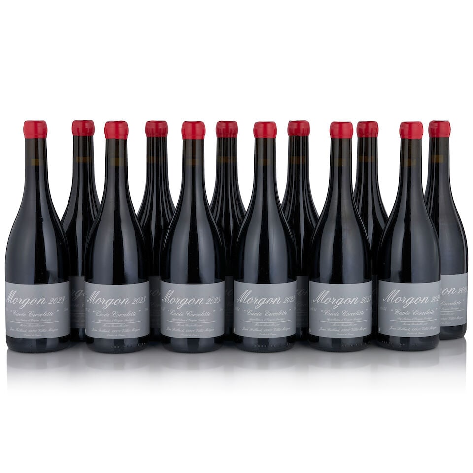 Jean Foillard, Morgon Cuvée Corcelette, 2023 (12 bottles, 750ml): Jean Foillard, Morgon Cuvée Corcelette, 2023 (12 bottles, 750ml) Region: Beaujolais Packaging: original cardboard case This lot is subject to the following lot symbols: • • Zero