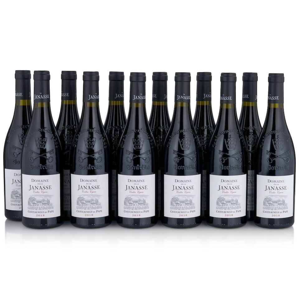 Domaine de la Janasse, Châteauneuf-du-Pape Vielle Vignes, 2018 (12 bottles, 750ml): Domaine de la Janasse, Châteauneuf-du-Pape Vielle Vignes, 2018 (12 bottles, 750ml) Region: Southern Rhône Packaging: original cardboard case This lot is subject to the following lot