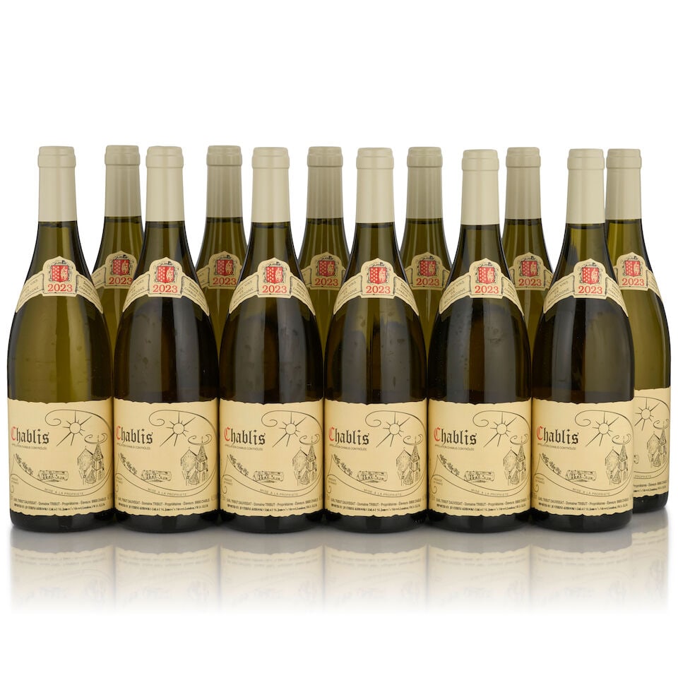 Domaine Tribut, Chablis, 2023 (12 bottles, 750ml): Domaine Tribut, Chablis, 2023 (12 bottles, 750ml) Region: Chablis Packaging: original cardboard case Footnotes: Burgundy This lot is subject to the following lot symbols: • • Zero rated fo