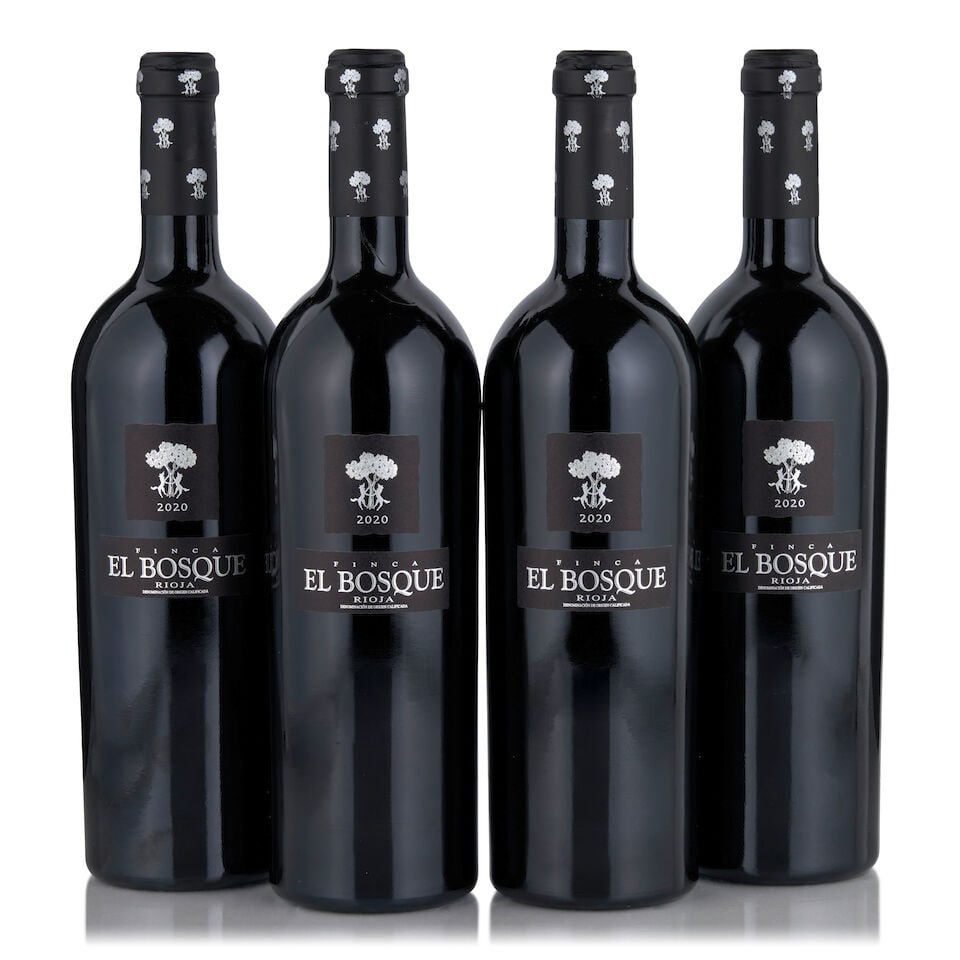 Finca, El Bosque, 2020 (4 bottles, 750ml): Finca, El Bosque, 2020 (4 bottles, 750ml) Region: Spain This lot is subject to the following lot symbols: • • Zero rated for tax, no tax will be added to the Hammer Price or the Buyer's Pr