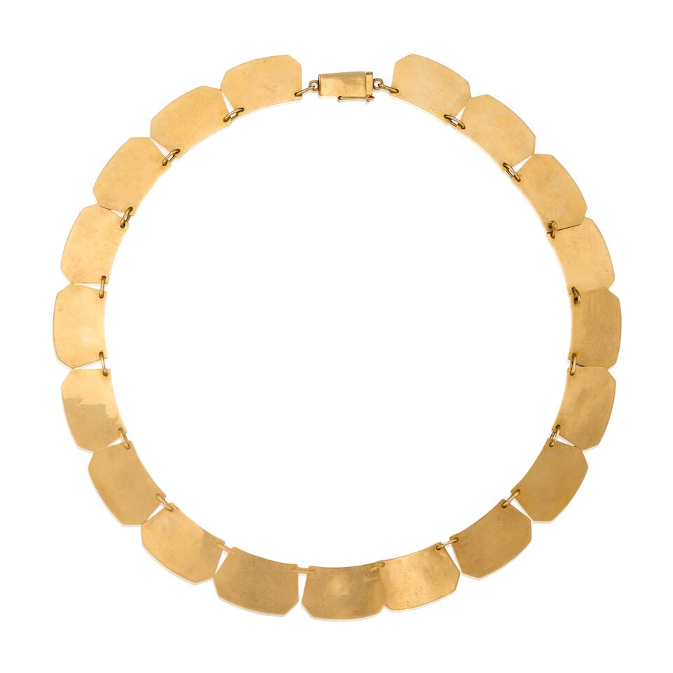 18K YELLOW GOLD LINK NECKLACE - 2