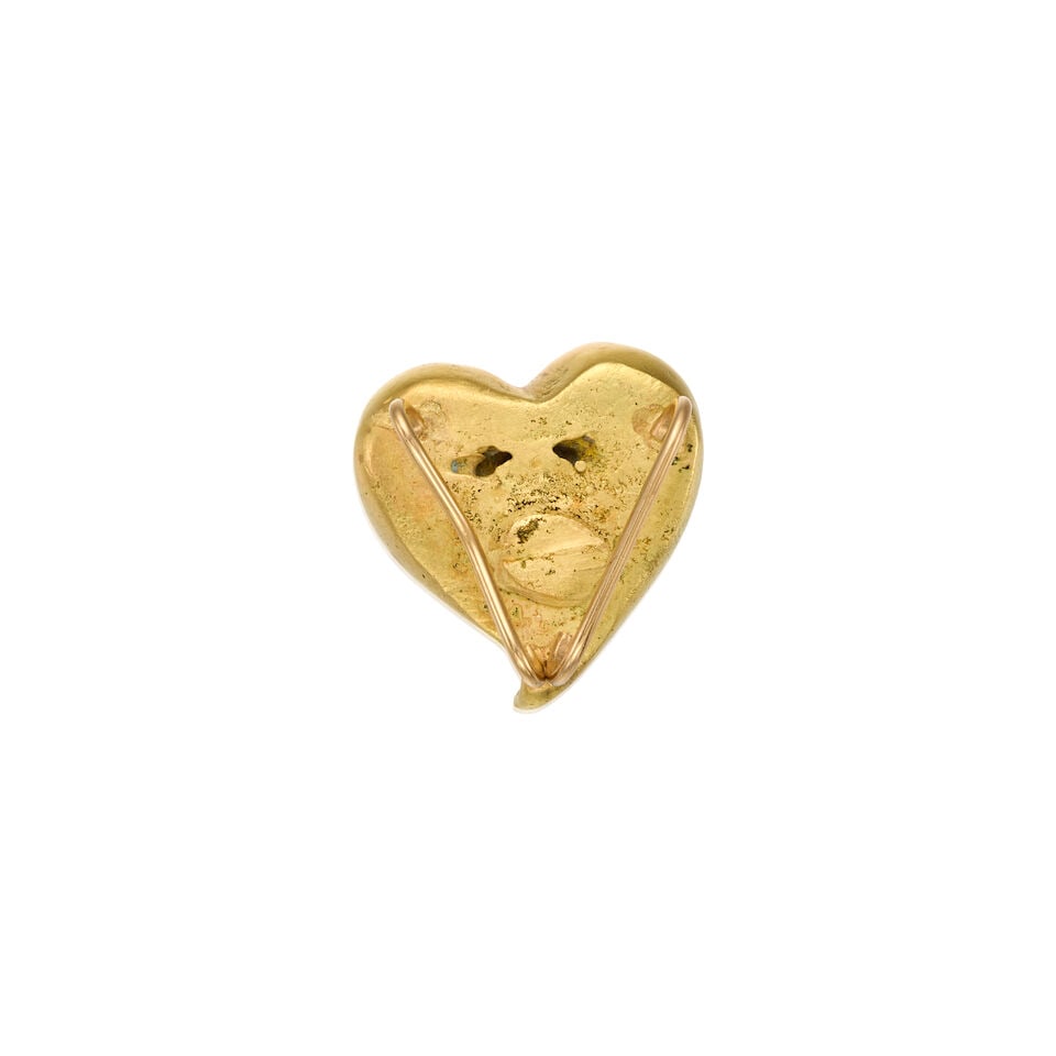 18K YELLOW GOLD HEART PENDANT - 2
