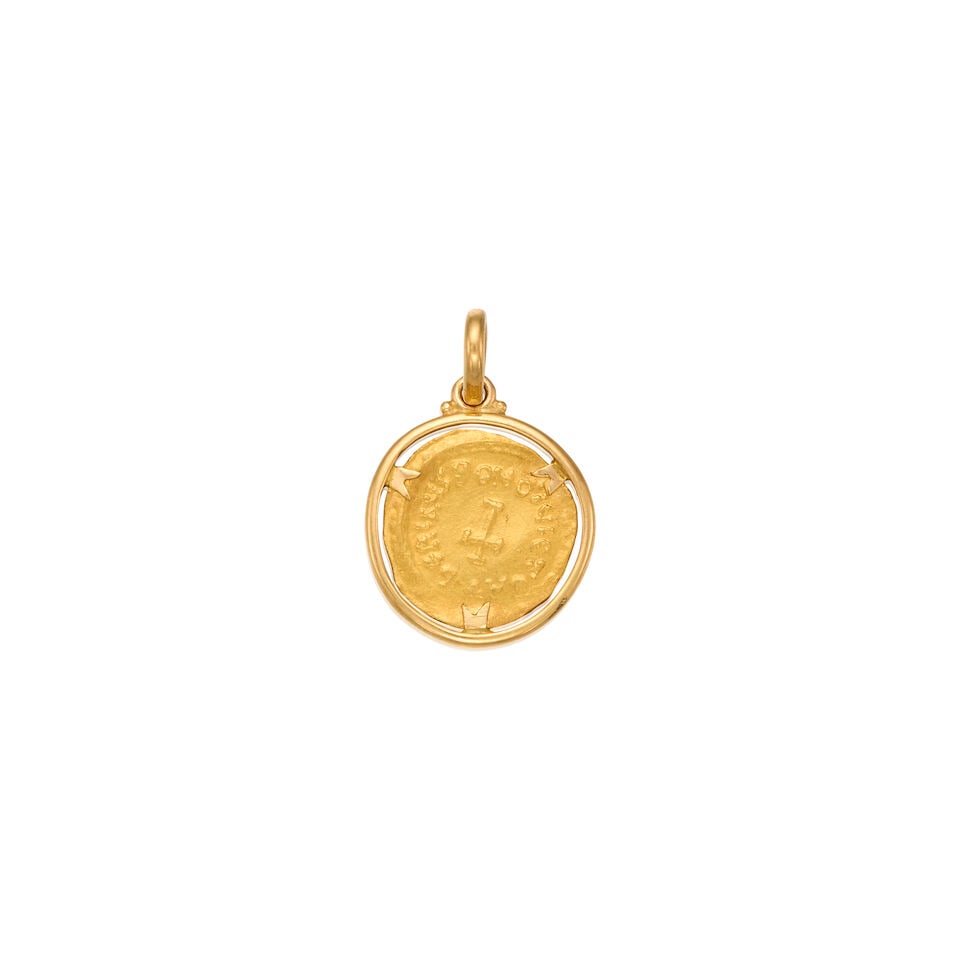 GOLD COIN PENDANT - 2