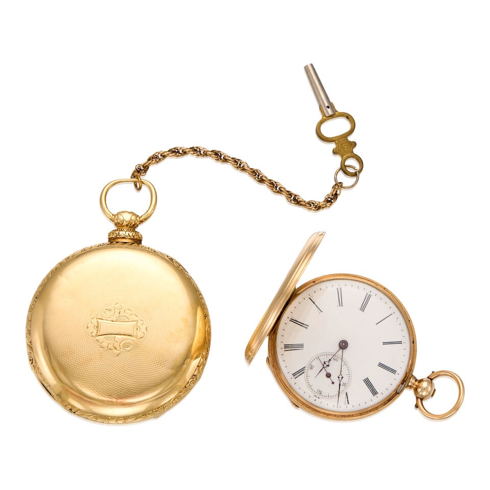 TWO GOLD POCKETWATCHES - 2