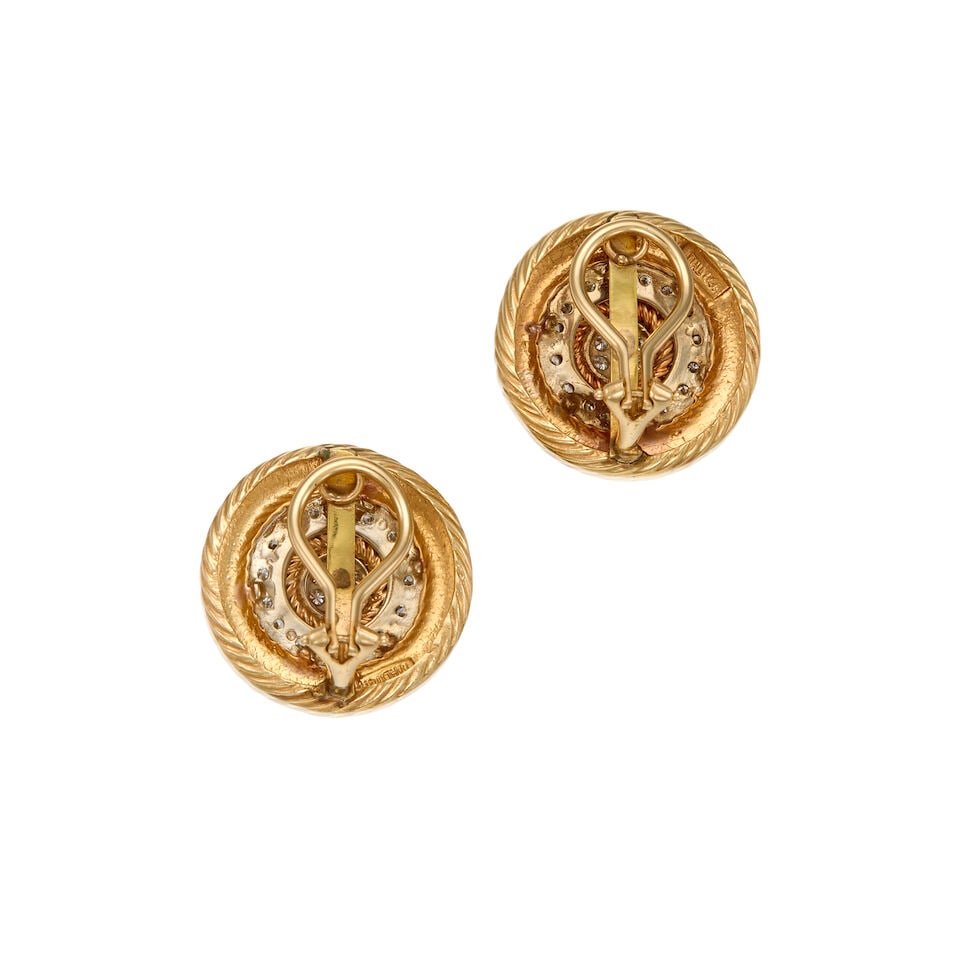 14K GOLD AND DIAMOND EARRINGS - 2