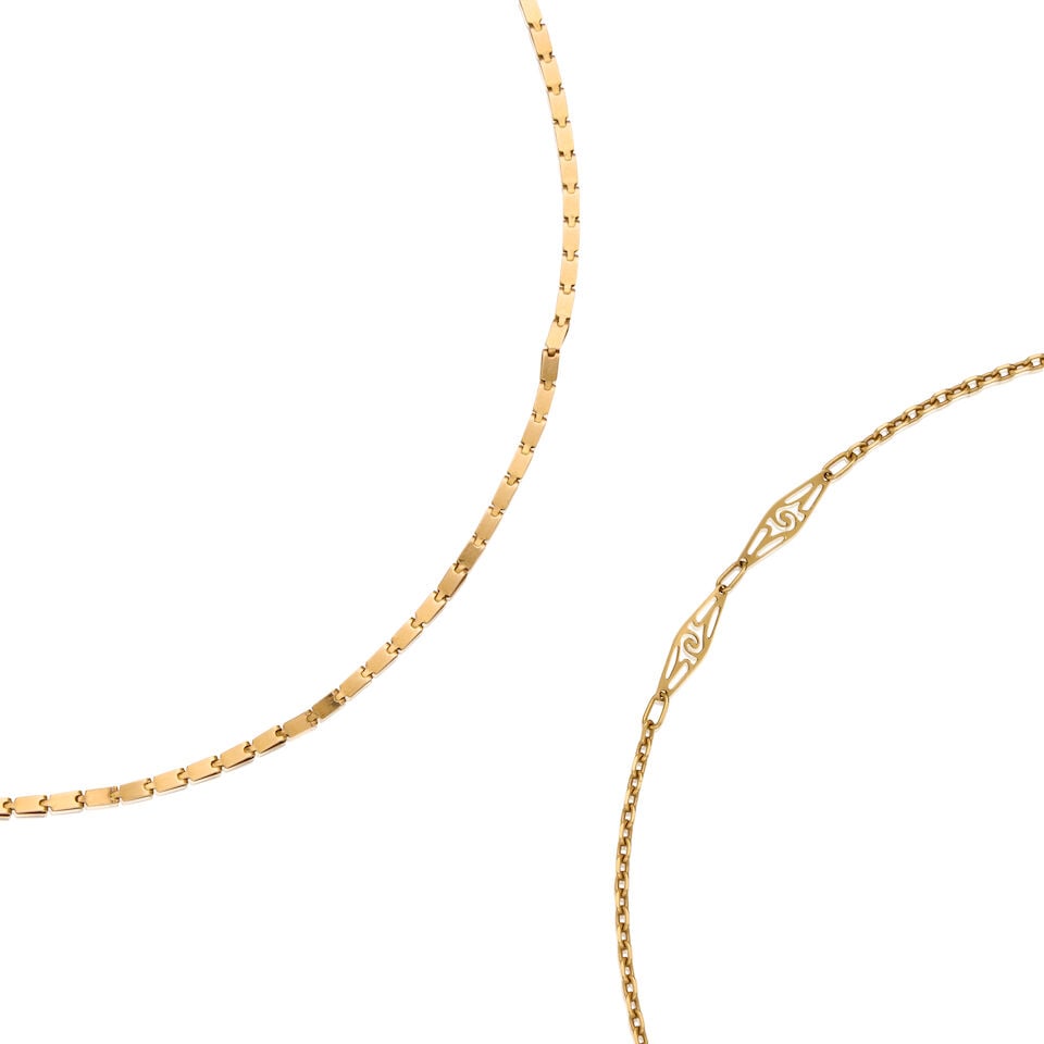 18K YELLOW GOLD CHAINS - 2