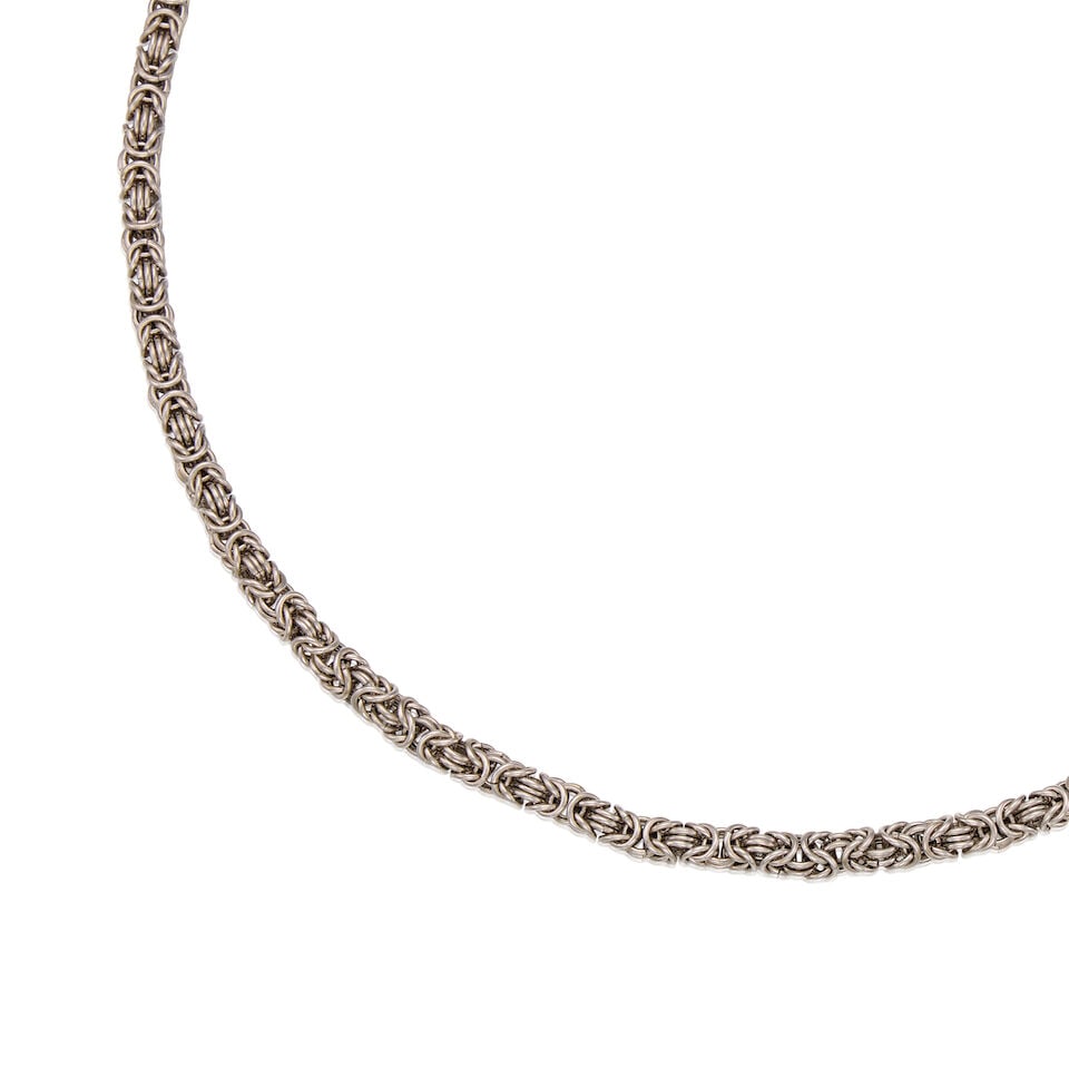 14K WHITE GOLD NECKLACE - 2