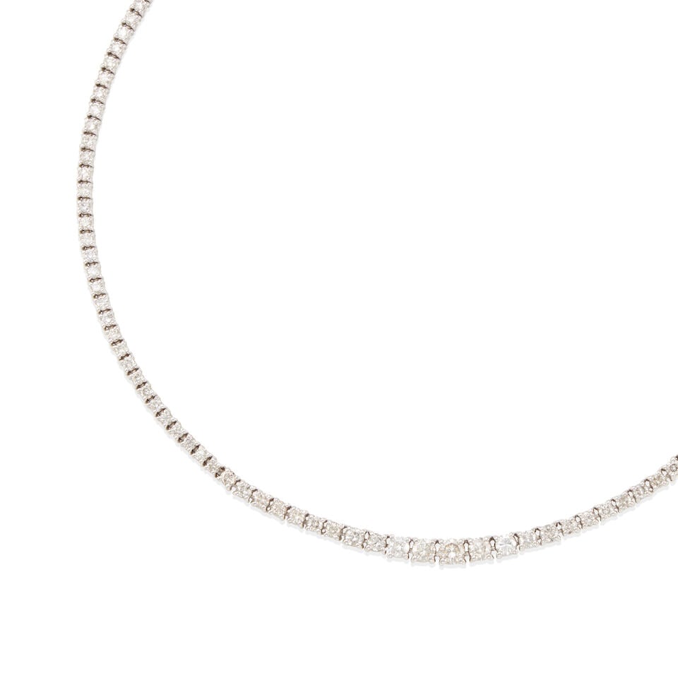 PLATINUM AND DIAMOND NECKLACE - 2