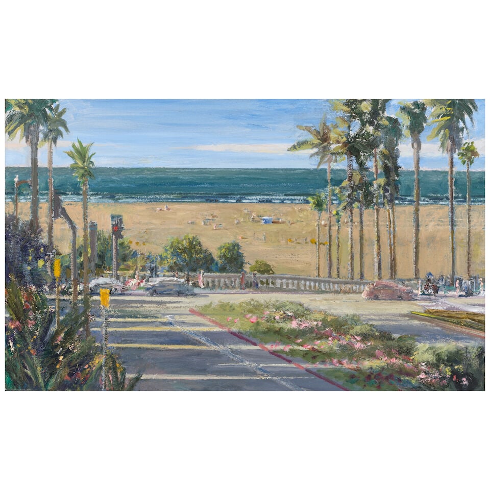 LARRY COHEN (B. 1952) View of the California Incline 16 x 26 in (40.6 x 66 cm) (Painted in 2023) (1 of 3)