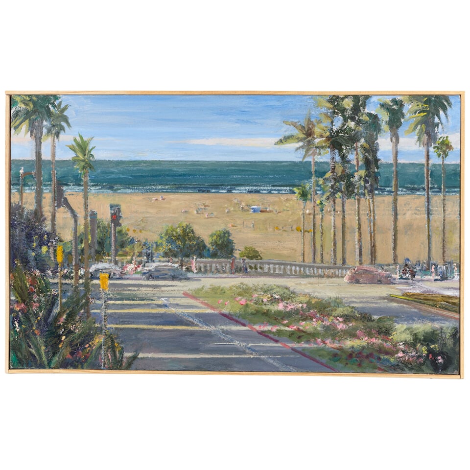 LARRY COHEN (B. 1952) View of the California Incline 16 x 26 in (40.6 x 66 cm) (Painted in 2023) - 2