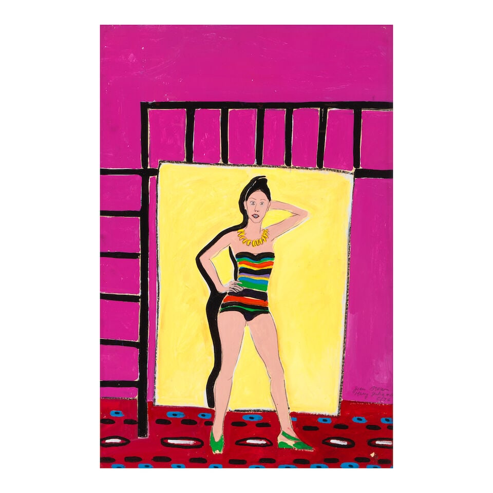 JOAN BROWN (1938-1990) Mary Julia #11 36 x 24 1/8 in (91.4 x 61.3 cm) (Executed in 1976) (1 of 2)
