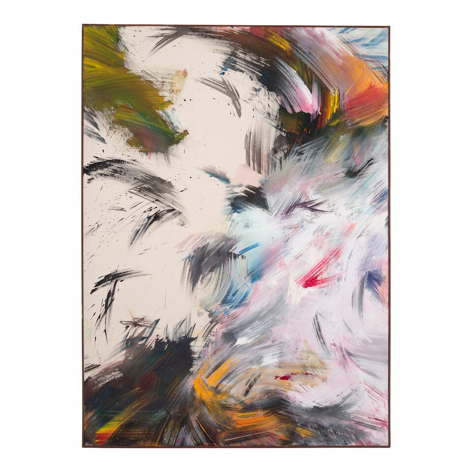 HASSEL SMITH (1915-2007) Untitled 68 x 48 in (172.7 x 121.9 cm) (Painted in 1989) (1 of 2)