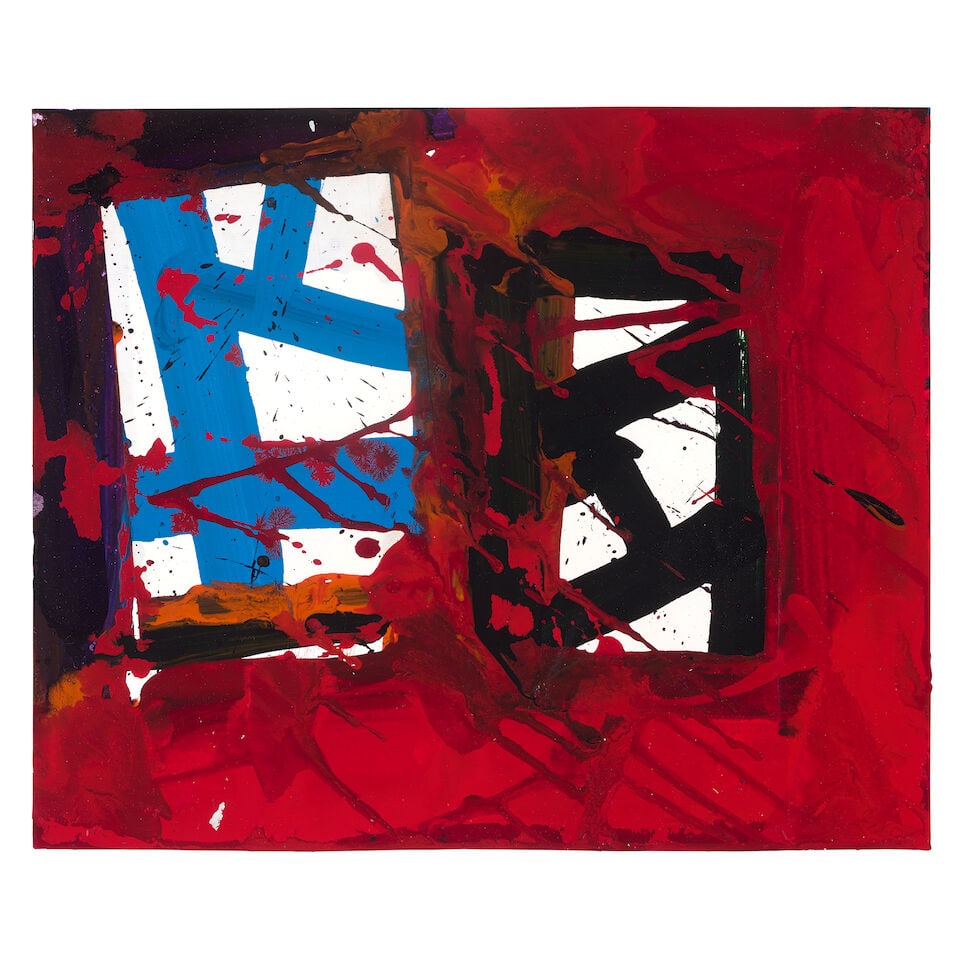 SAM FRANCIS (1923-1994) Untitled 13 3/4 x 16 3/4 in (34.9 x 42.6 cm) (Executed in 1979) (1 of 2)