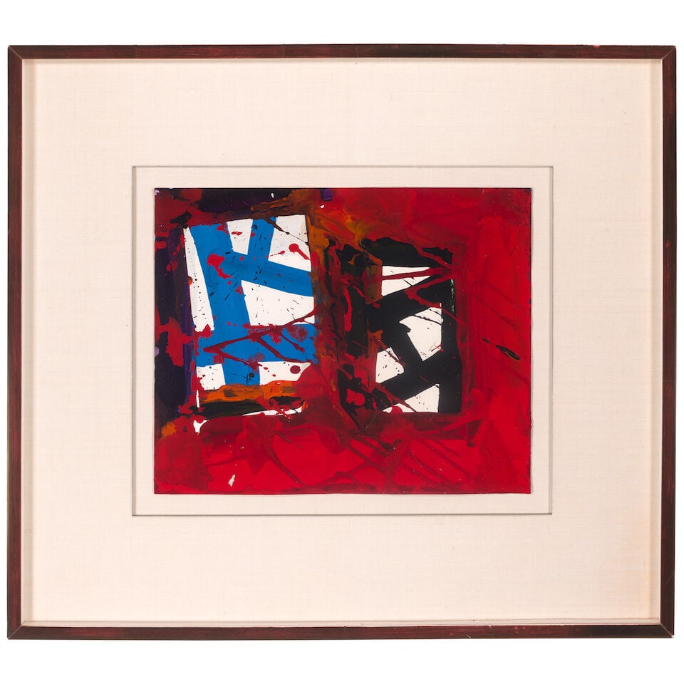 SAM FRANCIS (1923-1994) Untitled 13 3/4 x 16 3/4 in (34.9 x 42.6 cm) (Executed in 1979) - 2