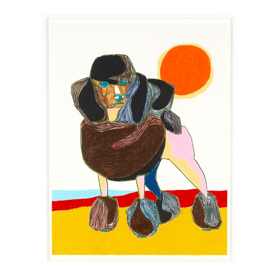 SUSUMU KAMIJO (B. 1975) Untitled 50 x 38 in (127 x 96.5 cm) (Executed in 2018): SUSUMU KAMIJO (B. 1975) Untitled signed and dated 'Susumu Kamijo 2018' (verso) oil stick and pencil on paper 50 x 38 in (127 x 96.5 cm) Executed in 2018 Footnotes: Provenance Acquired directly from