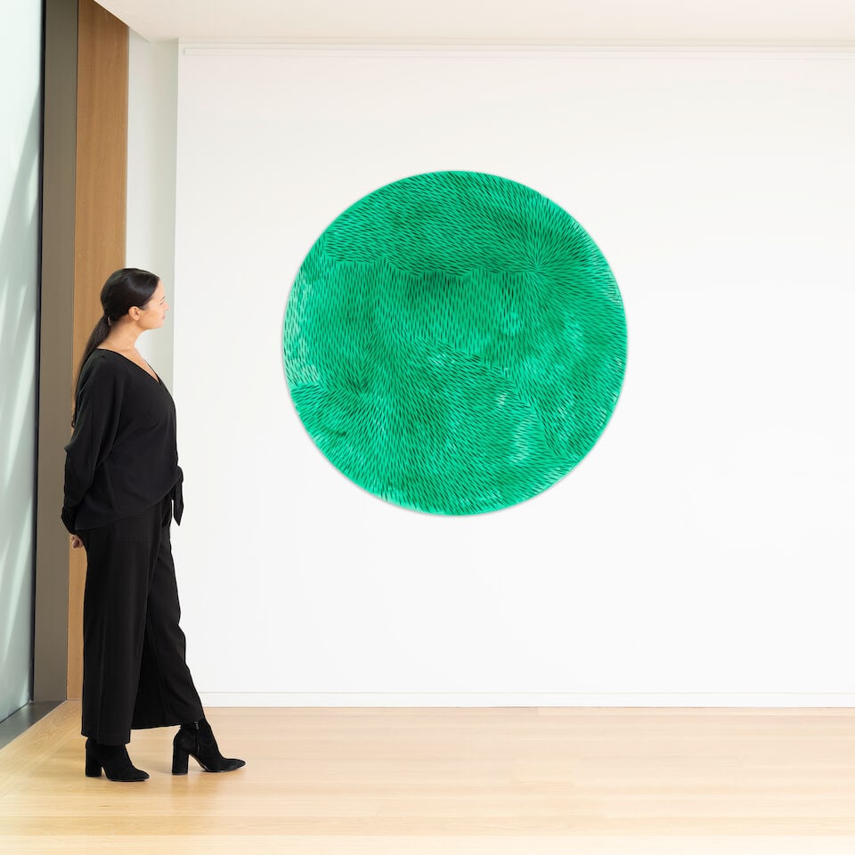 JULIA CHIANG (B. 1978) On the Inside 54 x 54 in (137.2 x 137.2 cm) (Painted in 2021) - 2