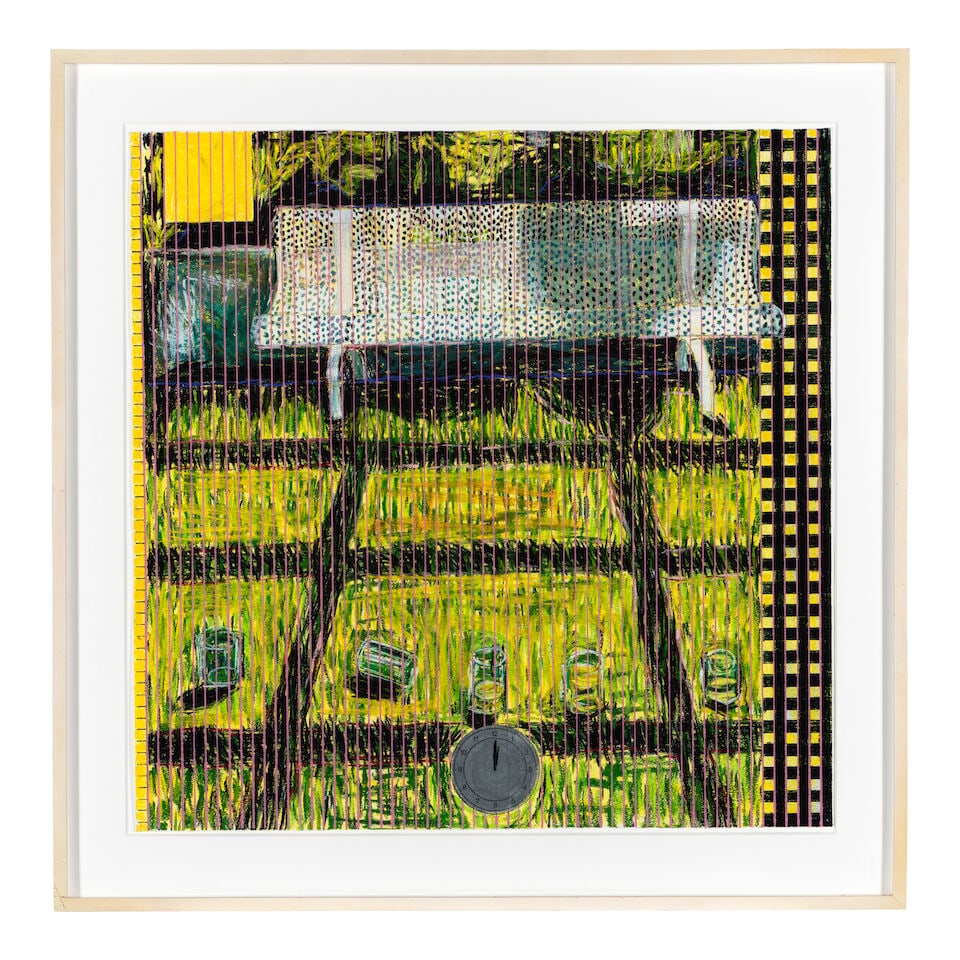 JENNIFER BARTLETT (1941-2022) 12 PM 31 1/2 x 31 1/4 in (80 x 79.4 cm) (Executed in 1993) - 3