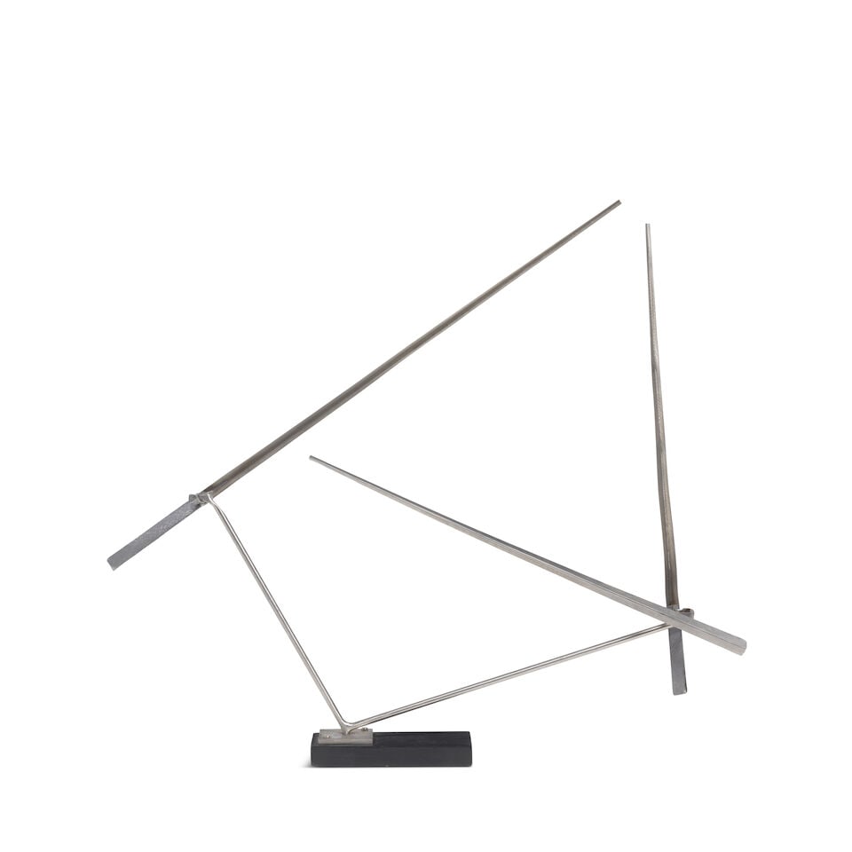 GEORGE RICKEY (1907-2002) Divided Quadrilateral I 24 x 24 x 3 in (61 x 61 x 7.6 cm)including sta... (1 of 4)