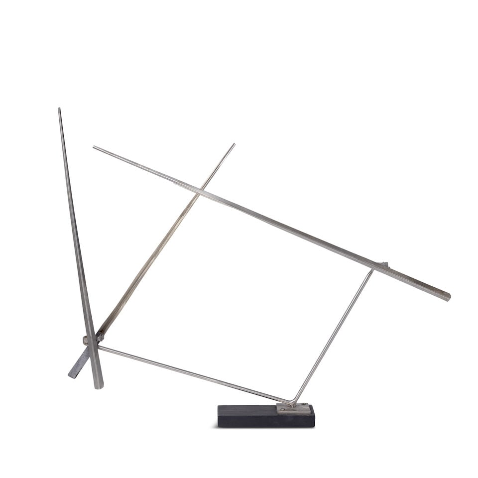 GEORGE RICKEY (1907-2002) Divided Quadrilateral I 24 x 24 x 3 in (61 x 61 x 7.6 cm)including sta... - 2