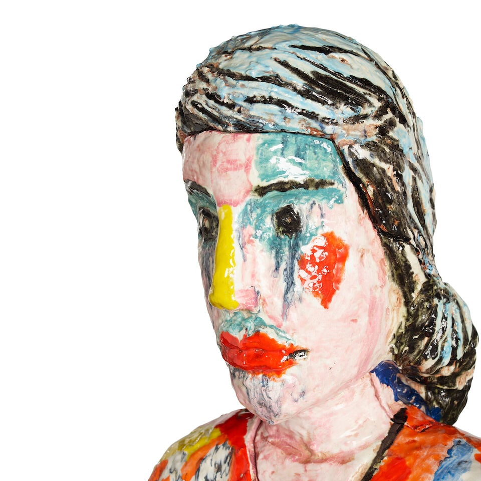 VIOLA FREY (1933-2004) Standing Woman III 92 x 29 x 21 in (233.7 x 73.7 x 53.3 cm) (Executed in ... - 2
