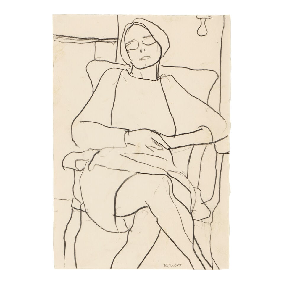 RICHARD DIEBENKORN (1922-1993) Untitled 11 1/2 x 8 in (29.2 x 20.3 cm) (Executed in 1965 ): RICHARD DIEBENKORN (1922-1993) Untitled signed with the artist's initials and dated 'RD 65' (lower right) graphite on paper 11 1/2 x 8 in (29.2 x 20.3 cm) Executed in 1965 Footnotes: This work is regi