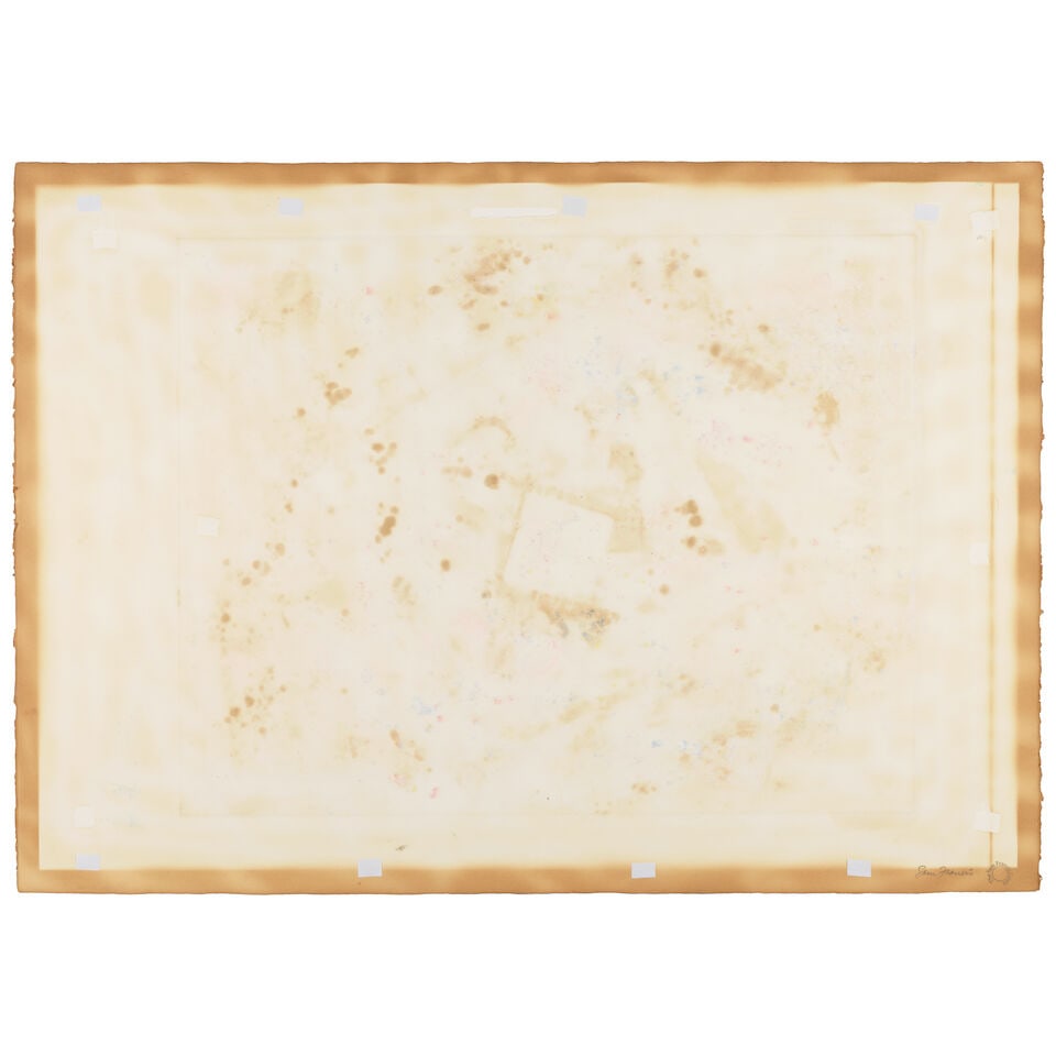 SAM FRANCIS (1923-1994) Untiled (SFM81-106) 30 1/4 x 42 3/8 in (76.8 x 107.7 cm) (Executed in 1981) - 3