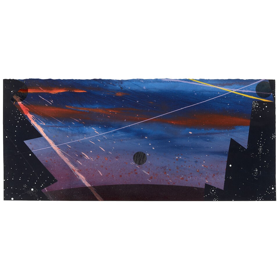 BILLY AL BENGSTON (1934-2022) Puerta del Cielo (#12) 13 1/2 x 30 in (34.3 x 76.2 cm) (This work ... (1 of 3)