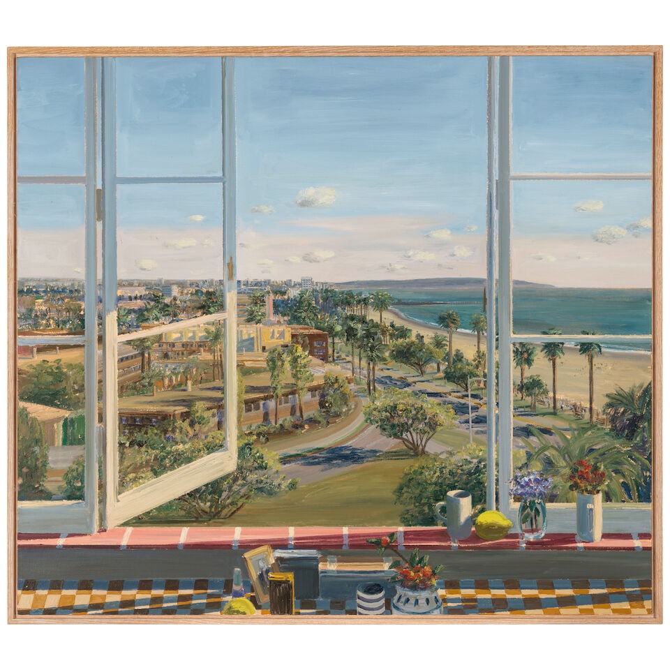 LARRY COHEN (B. 1952) View of San Vicente 44 x 50 in (111.8 x 127 cm) (Painted in 1988) - 2