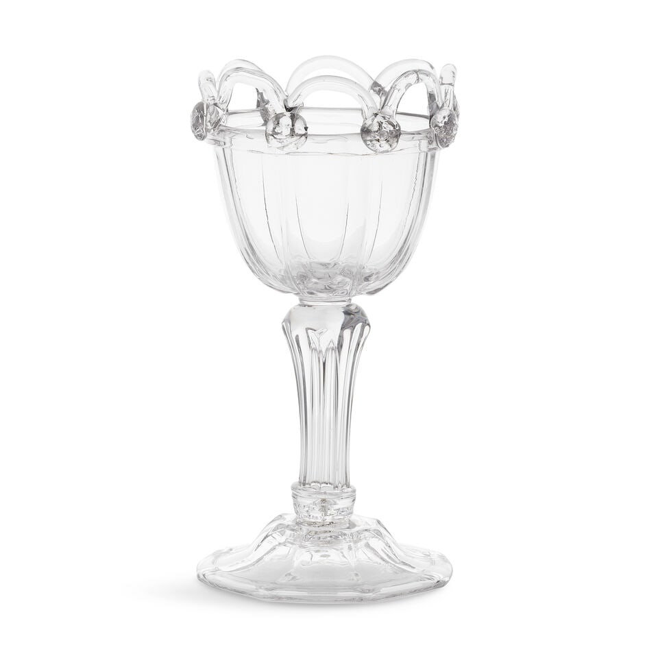 A rare moulded stem sweetmeat glass, circa 1740 (1 of 1)