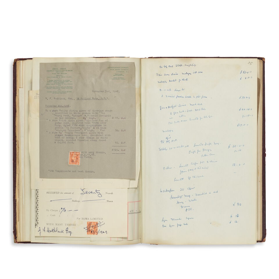 The George Finch Hotblack Collection: an important archive of invoices and purchase records, cir... - 14