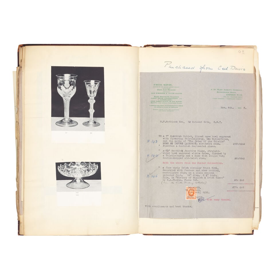 The George Finch Hotblack Collection: an important archive of invoices and purchase records, cir... - 3