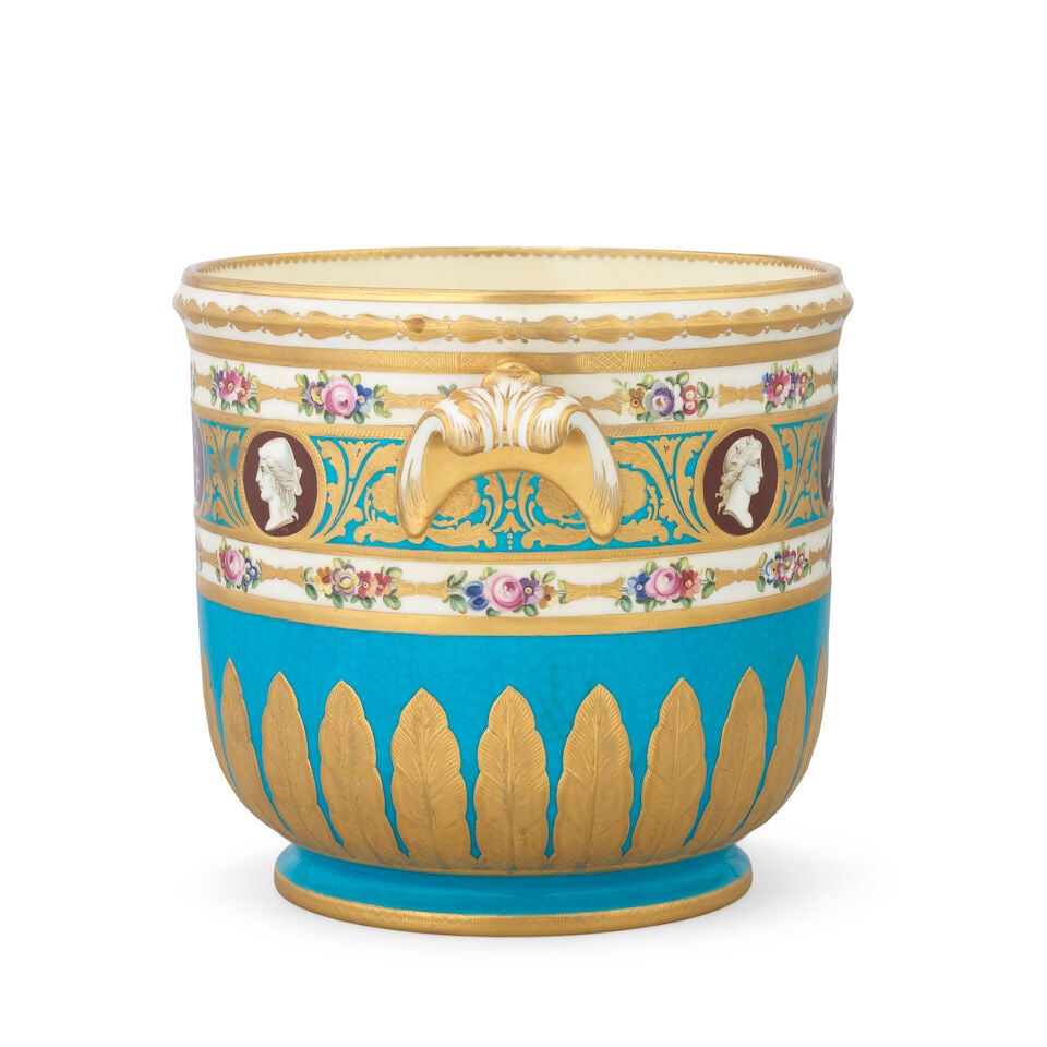 A Minton Catherine the Great Service pattern bottle cooler by Henri Boullemier, circa 1900 - 2