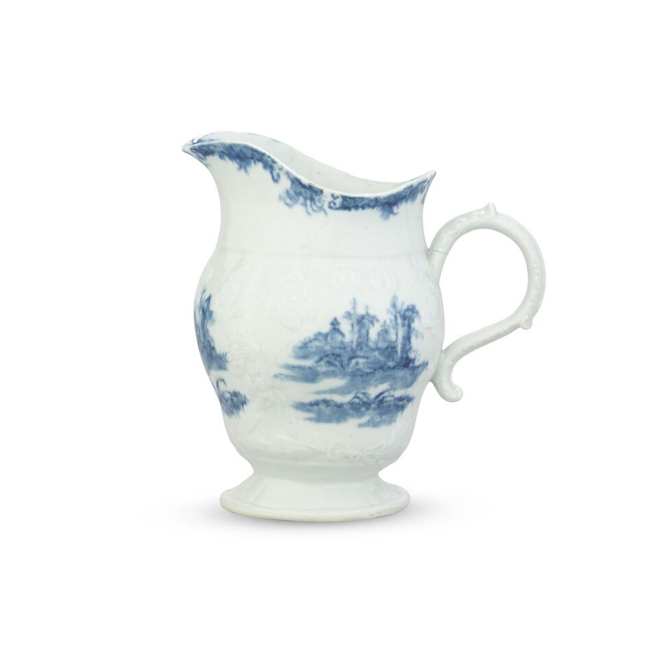 An unusual Longton Hall milk jug, circa 1756 - 4