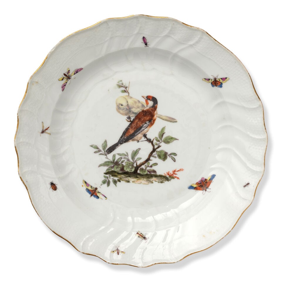 A Meissen composite part dinner service, mostly circa 1760-70 - 13