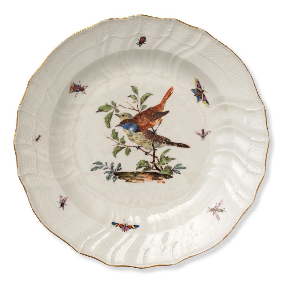 A Meissen composite part dinner service, mostly circa 1760-70 - 17