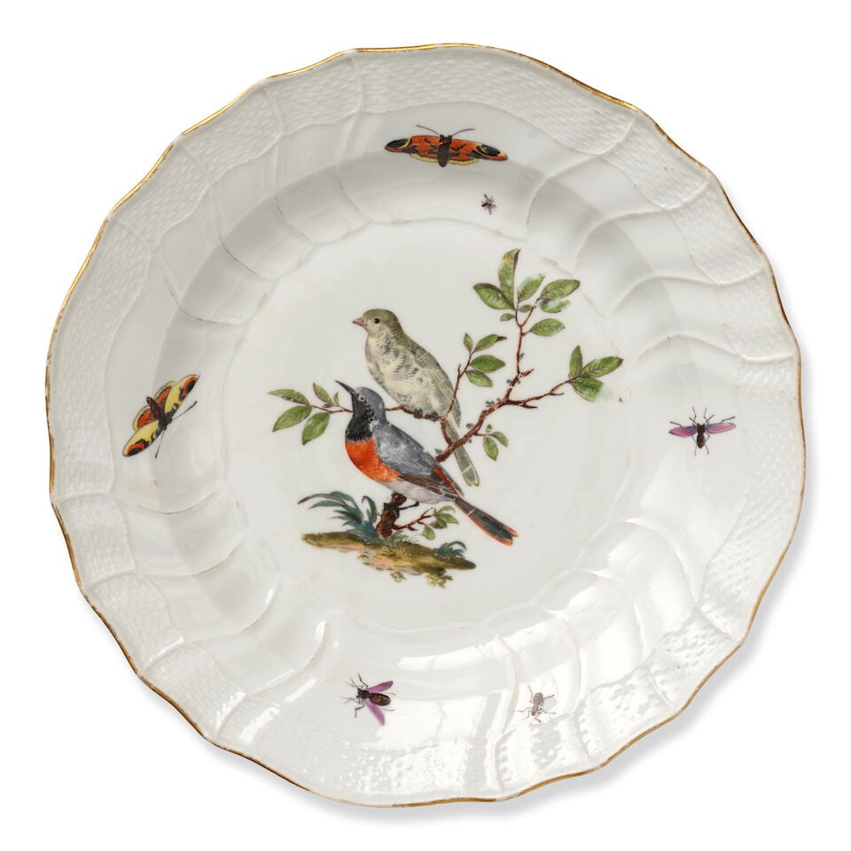 A Meissen composite part dinner service, mostly circa 1760-70 - 2