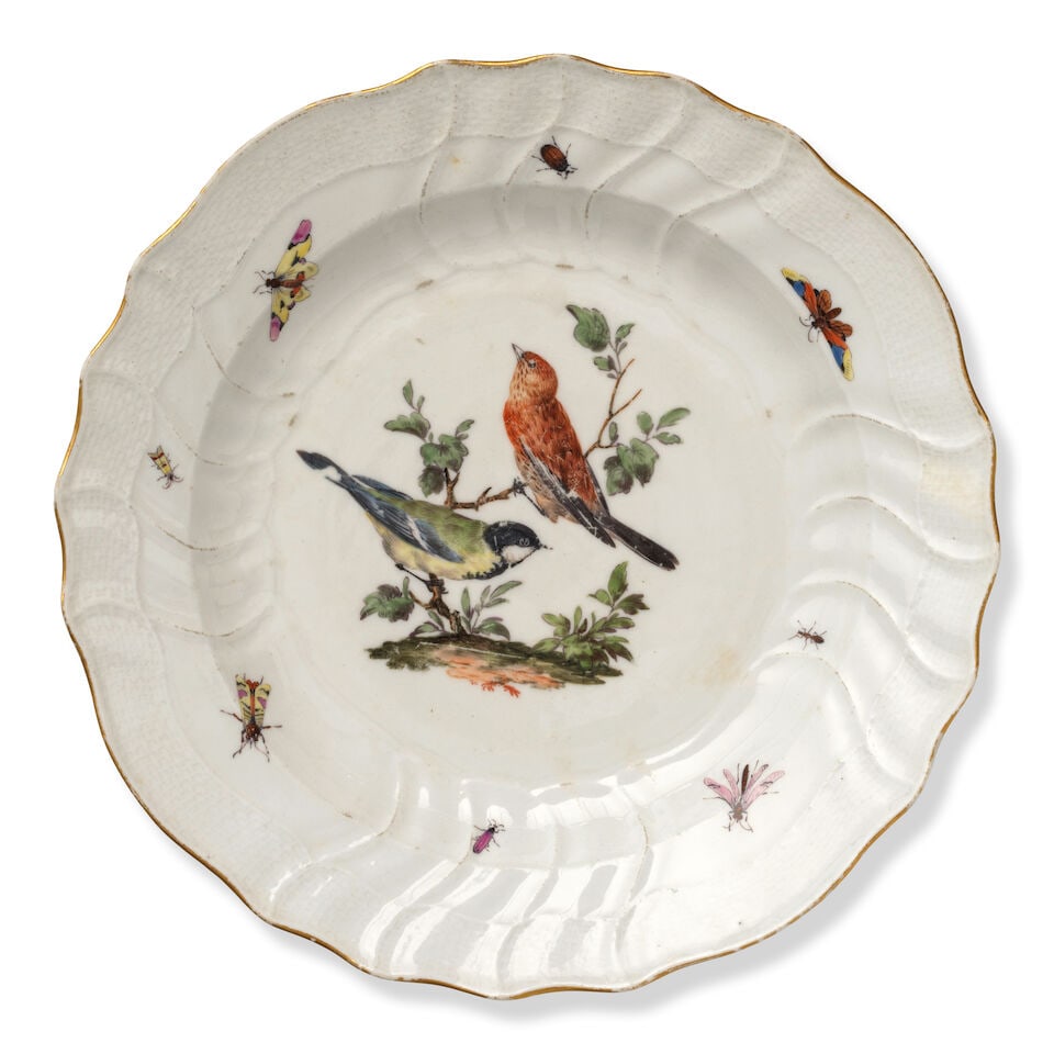 A Meissen composite part dinner service, mostly circa 1760-70 - 3