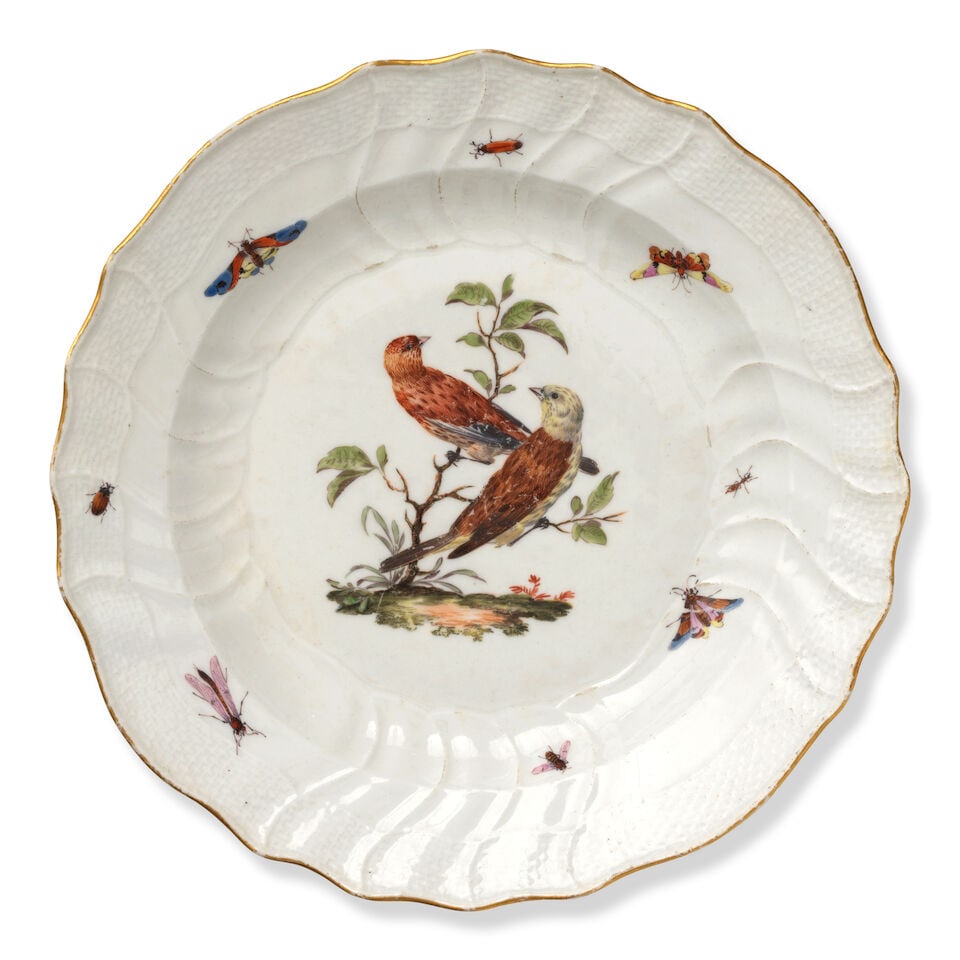 A Meissen composite part dinner service, mostly circa 1760-70 - 5