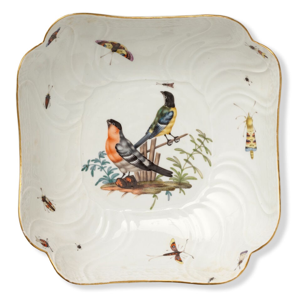 A Meissen composite part dinner service, mostly circa 1760-70 - 9