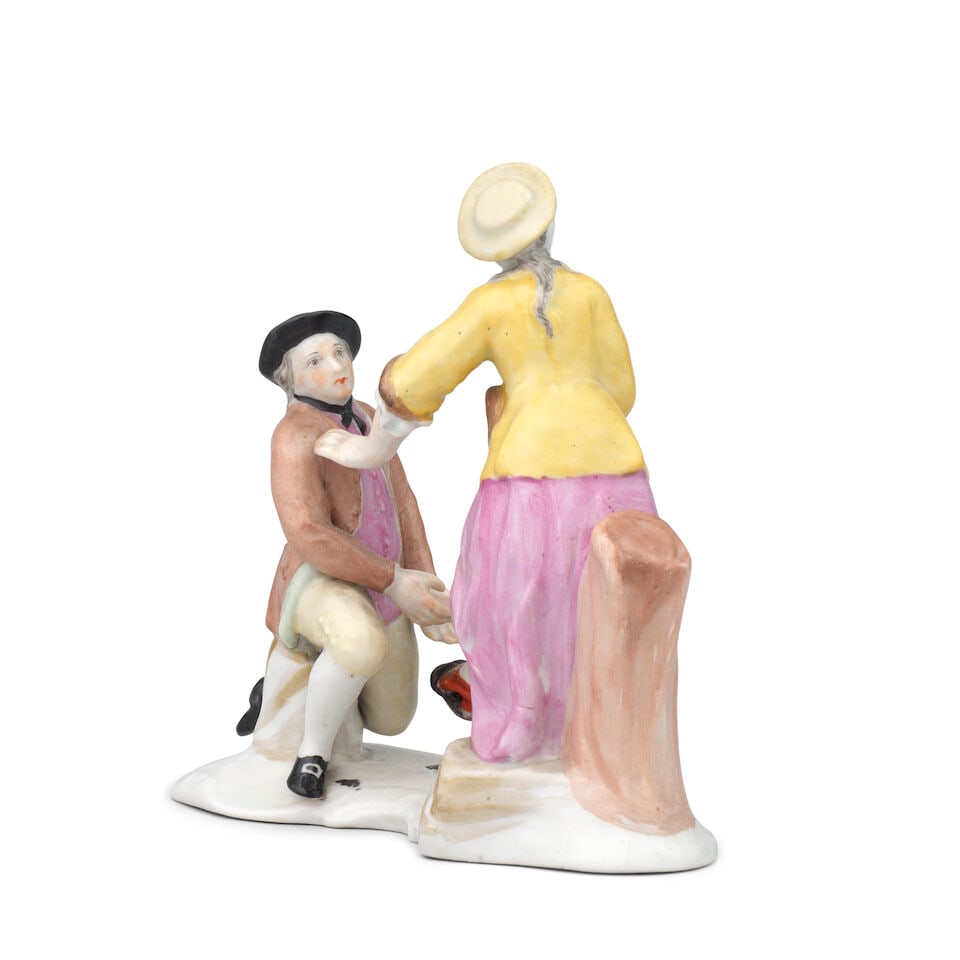 A Thuringian group of ice-skaters, probably Kloster Veilsdorf, circa 1775 - 4