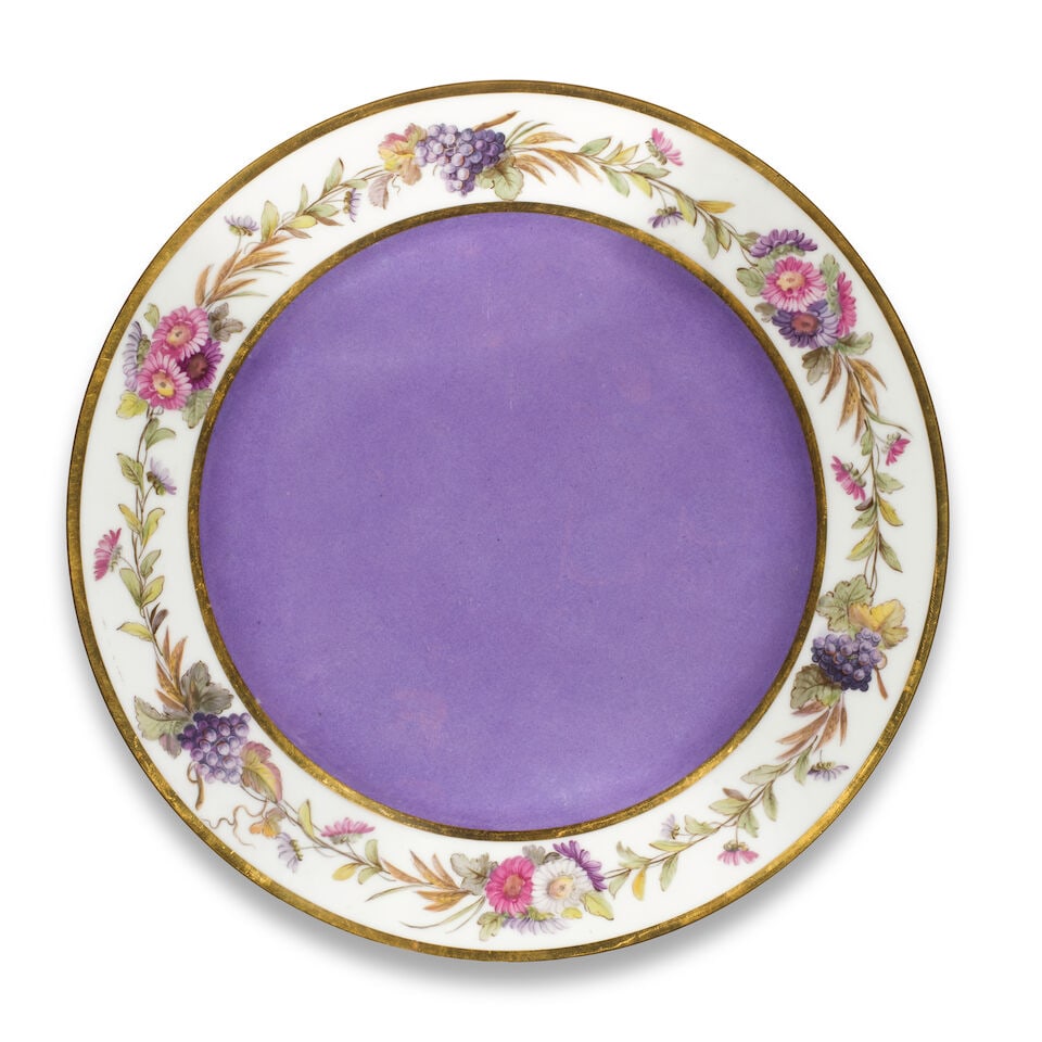 A Sèvres plate from the service purchased by M. Cornelissen de Weymbroeck, circa 1806 (1 of 1)