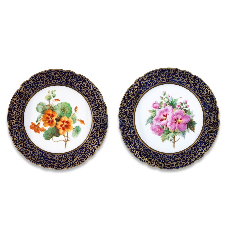 A pair of Paris, Boyer, porcelain plates, circa 1840 (1 of 1)