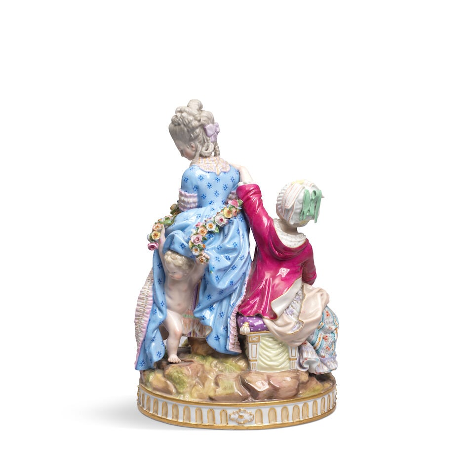 A Meissen group of 'The Broken Eggs', late 19th century - 2