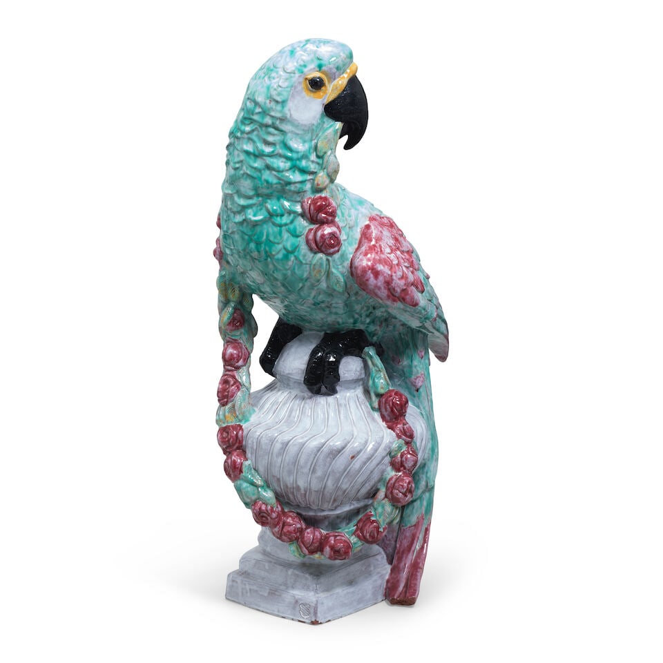 Two monumental Nymphenburg majolica macaws modelled by Josef Wackerle, 20th century - 6