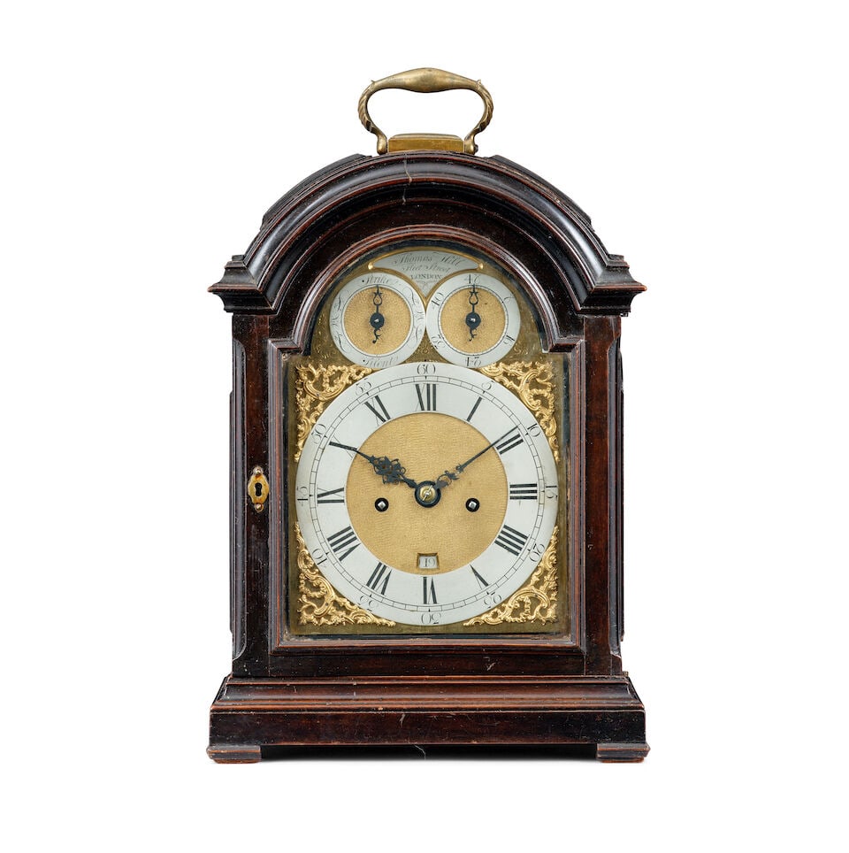 A good third quarter of the 18th century striking two pad table clock Thomas Hill, Fleet Street... (1 of 6)