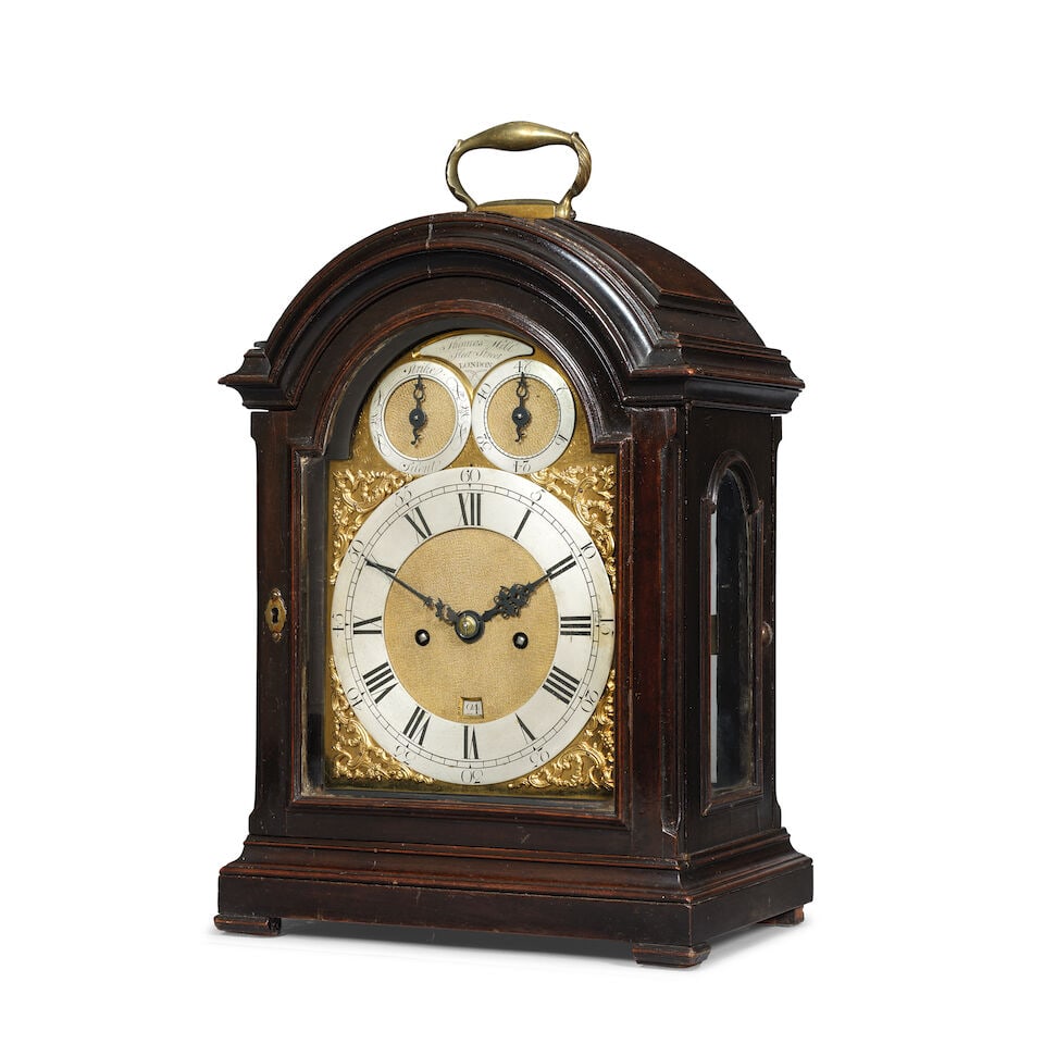 A good third quarter of the 18th century striking two pad table clock Thomas Hill, Fleet Street... - 3